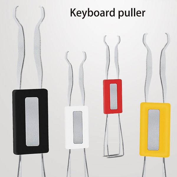 Keycap-avdragare Metall Keycap-borttagningsverktyg för mekanisk tangentbordsstålborttagning - svart