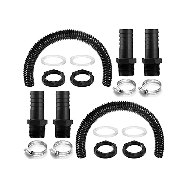 TS-2 Sadevesitynnyrin Liitäntäsarja 25 mm Sadevesitynnyrin Liitäntä Letkunkiristimillä Ibc Tynnyriliitäntä Sadevedelle[GKS]