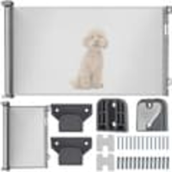 Sikkerhedsgitter / Hundegitter / Rullegitter – 85x157cm