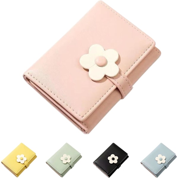 Damplånbok Trifold Blommig Plånbok Kontantficka Blommönster Korthållare