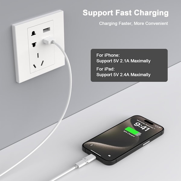 iPhone OTG -sovitin, USB Type C Naaras Lightning Uros Laturi Data Synkronointi Dongle Type C Kamera Kortinlukija Muistitikku Näppäimistö Hiiri U-levy