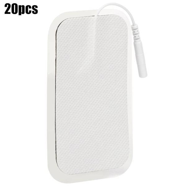 20 stk. 5x9cm Rectus Abdominis Muskel 2.0 Hull Elektrode Skive Ikke-vevde Stoffer Silikon Kontakt Pin Fysioterapi Elektrode Patch