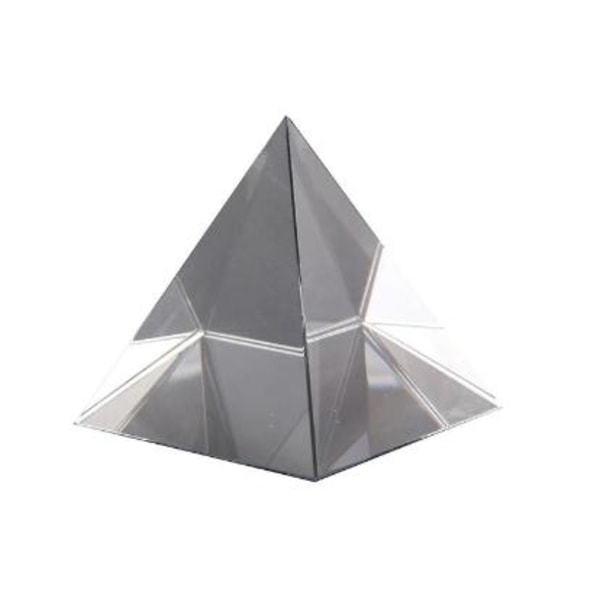 Prisme i optisk glass, pyramideform, 40 mm høy, rektangulær polyeder, egnet for undervisningseksperimenter Blue