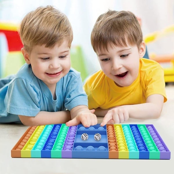 Pop it Spil Plop Up Fidget - stor fidget legetøj pop it legetøj sensorisk rektangel 250