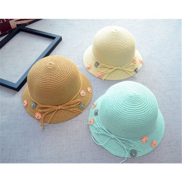 Söt Bowknot Hat Dome Cap Solskyddshatt Toddler Baby C