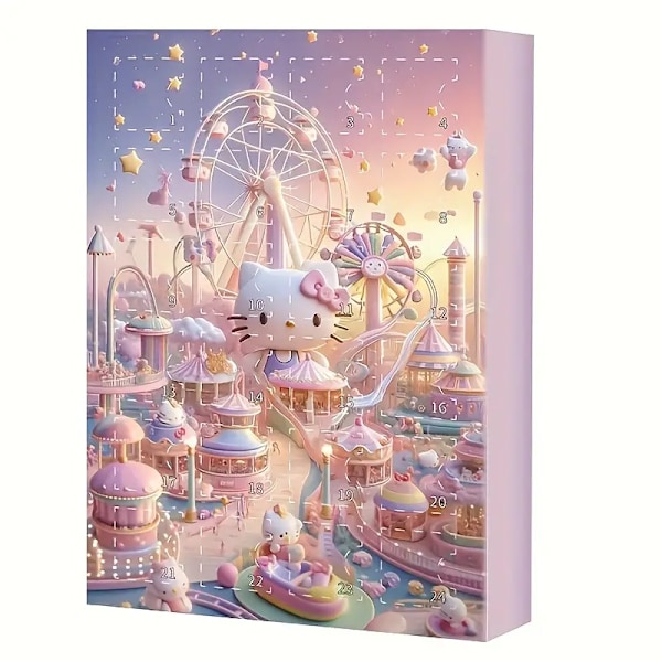 Samlarobjekt Animefigurer Blind Box 24 Stycken Julkalender Perfekt för Jul och Helger Hello Kitty