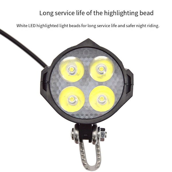 1/3 Polkupyörän LED-ajovalo Kokoontaitettavat kohdevalot Pieni [GKS] 1PCS