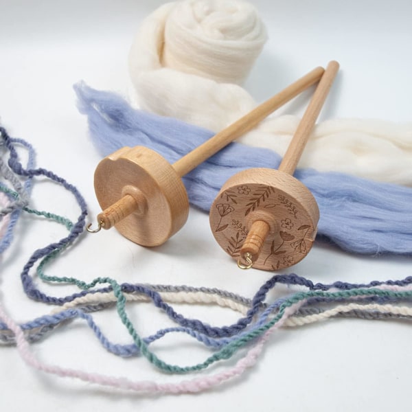 Drop Spindle, Garn Drop Spindle Top Hvirvel Spin Træ Håndspinding Uld Starter Spin