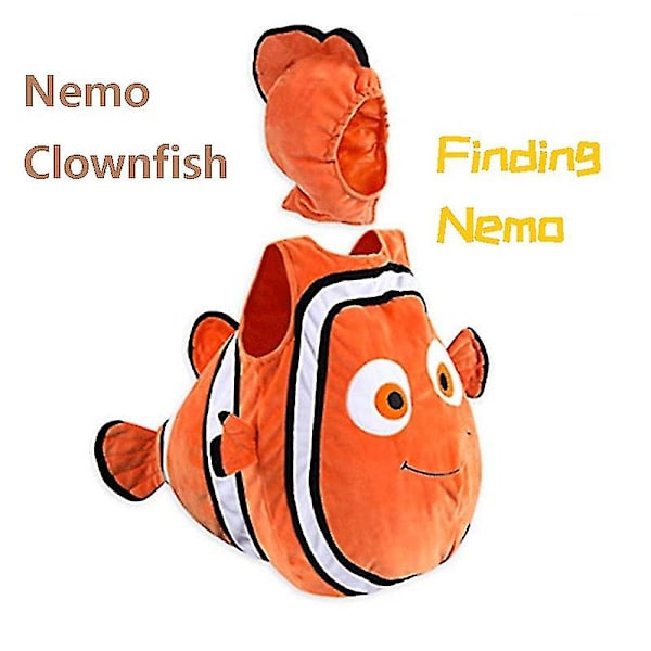 Hitta Nemo Clownfisk Cosplay Kostym Pixar Animerad Film Nemo Baby Barnkläder Halloween Julfest Hög Kvalitet Set Set M