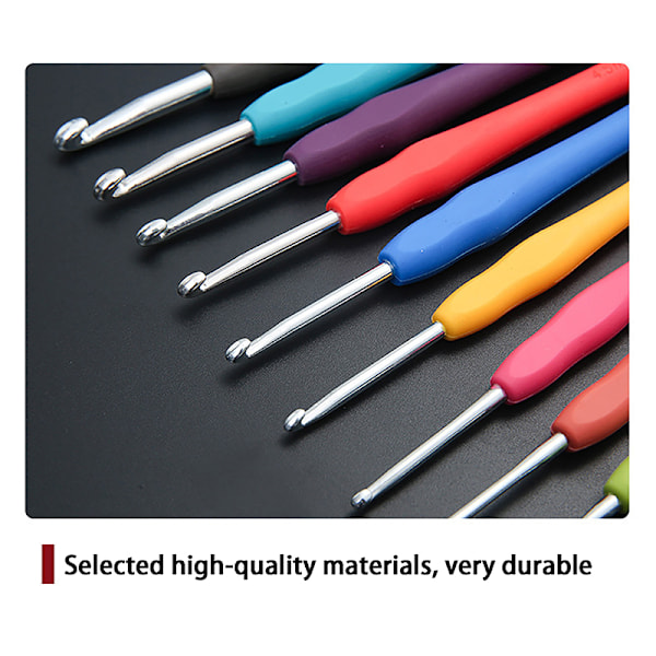 Multifarvet Hæklenåle Garn Strik s 2-8mm Tilfældige Farver Tilfældig Farve h 2.5MM