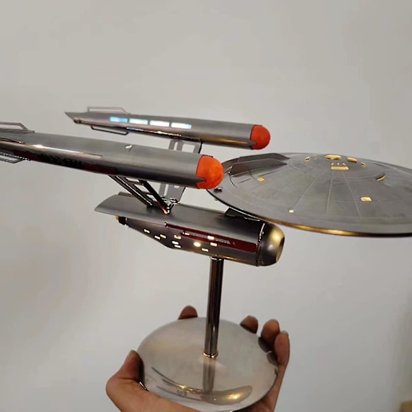 USS Enterprise Star Trek Modell Ncc-1701 Replika, Rustfritt Stål Romskip Modell Ornamenter for Hjemmedekor og Samling