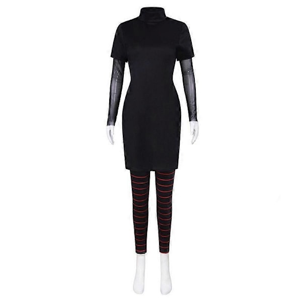 Vampyr Dotter Kostyme Mavis Cosplay med Parykk Halloween Forkledning Karneval Kostyme Uten Kappe Without cape 130