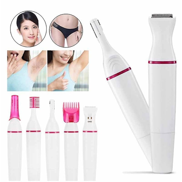 Women's Hair Removal Painless 5 in 1 Electric Shaver Rechargeable