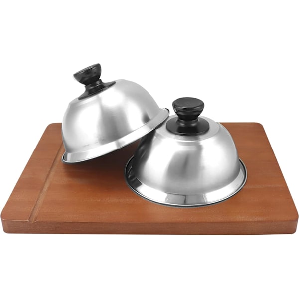 3-pack Burgerlock, Smältkupol, Rostfritt Stål, 16 x 10 cm, För Hamburger