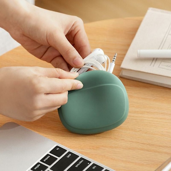 Mini Silikon Øreklokker Hodetelefon Oppbevaringsboks