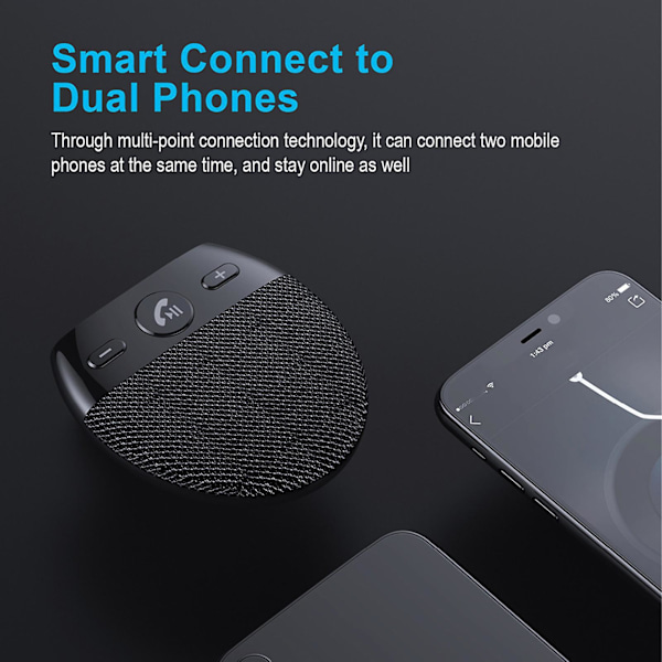 SP11 Bilhøjttaler Håndfri High Definition ABS Trådløs Køretøj Bluetooth Kompatibel 5.0 Højttaler til Bil