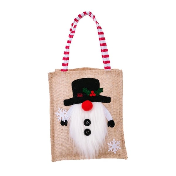 Christmas Bags Lovely Christmas Bag Reusable Shopping Bag Holiday Gift Canvas Bag Gift for Kids（Style 1）