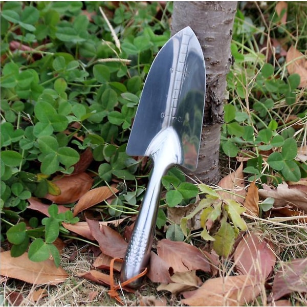HHL Högkvalitativa trädgårdsredskap Rostfritt stål Liten spade Blomspade