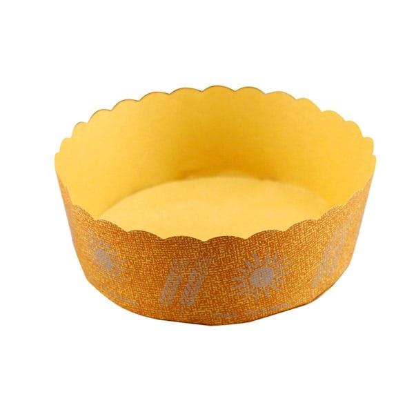 100 kpl Korkean lämpötilan voimapaperi leipä muffinssi pidike kestävä paperikuppi【ad】