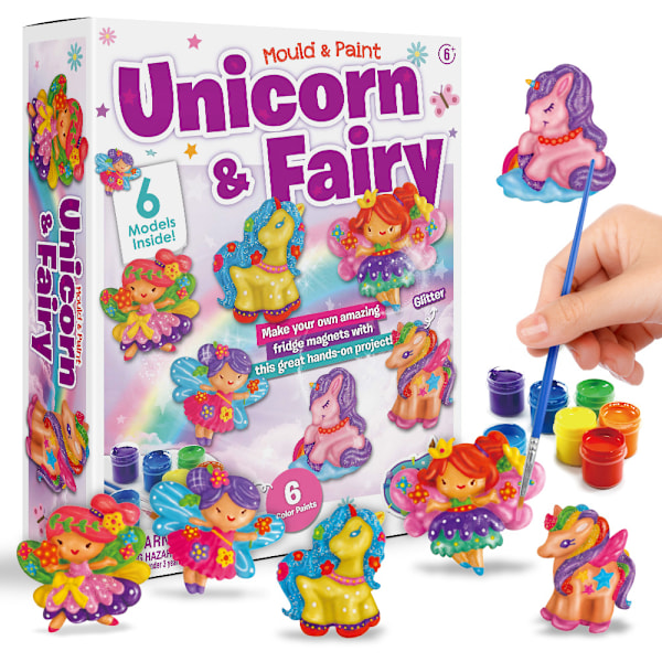 DIY Kit for Kids - Cast and Paint Your Own Unicorn Flower Fairy