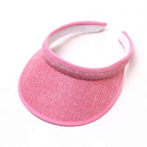 Clip On Visor Solhatt Voksen Bred Brem Clip On Hodehette Visir For Kvinner Rosa Pink