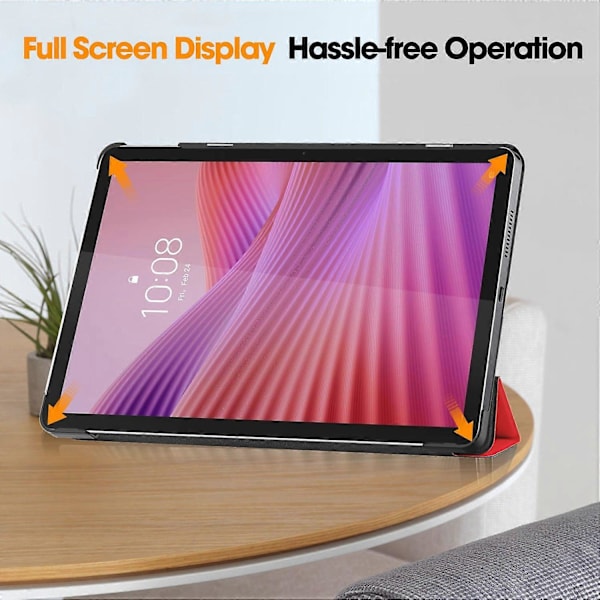 Til Lenovo Tab TB311FU Etui Anti-fald Læder Stand Tablet Beskyttelse Flerfarvet Flerfarvet[GKS] Multicolor Red