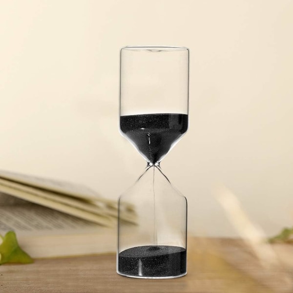 Timeglas, cylinderformet 30 minutters sandglas sandtimer glas boligindretning fødselsdagsgave