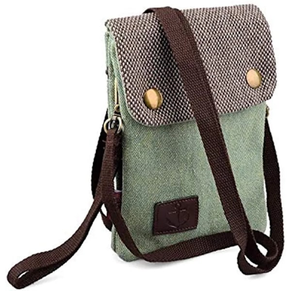 Canvas Universal Phone Bag - Shoulder Bag - Mini Messenger Bag