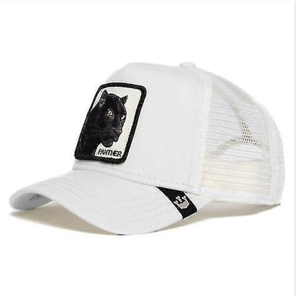 Animal Trucker Mesh -lippis Goorin Bros Snapback -lippis Miehet Valkoinen Leopardi zdq【GKS】