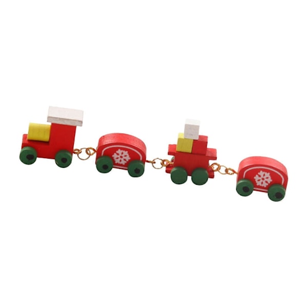 5x1/12 Dukkehus Mini Jule Tog til Bygning af Model Tog Jernbanestation rød