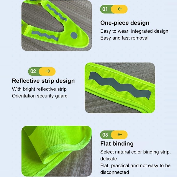 Reflekterande väst, Hög synlighet väst för barn, 2 st reflekterande väst för barn, Hög synlighet säkerhetsväst, Säkerhetsväst för olycksförebyggande, Barn
