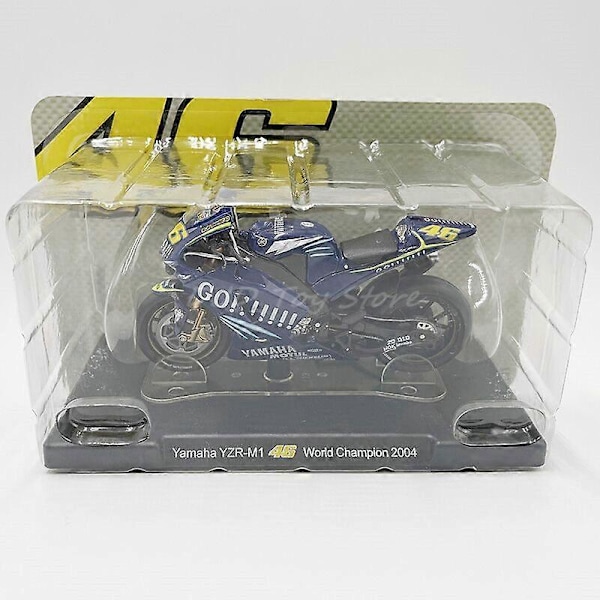 1:18 Painevalettu moottoripyörämalli YZR-M1 2004 / 2017 Urheilukilpapyörän pienoismalli
