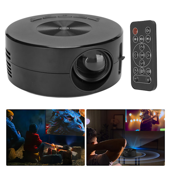 Mini LED-projektor Multifunktionell TFT LCD Telefonsamma Skärmfunktion Hemmabio Filmprojektor