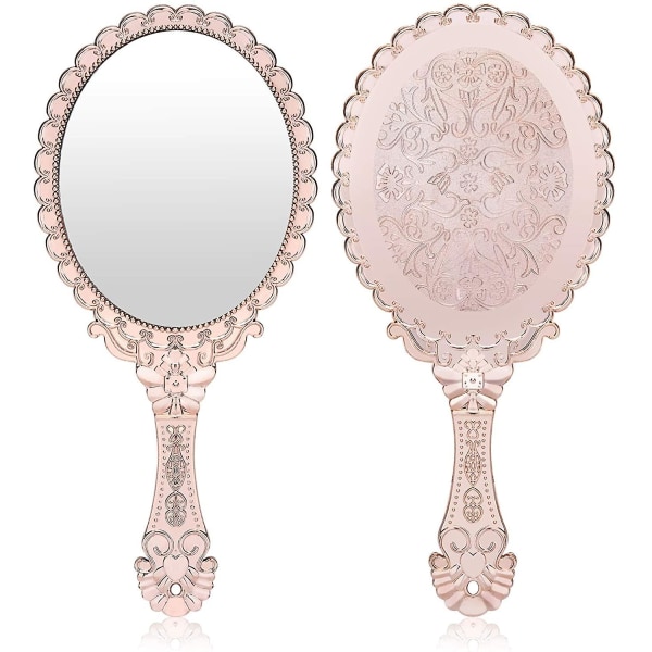 HHL Vintage Handhållen Spegel, Yusong Liten Handhållen Dekorativ Spegel
