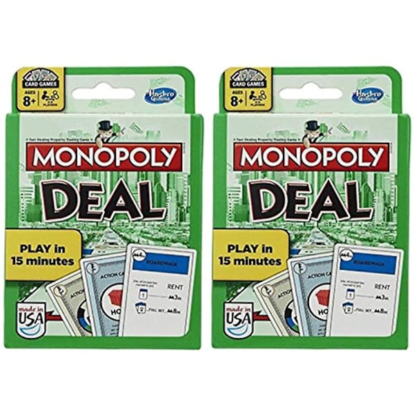 Monopoly Deal Erikoisvihreä 2-pakkaus
