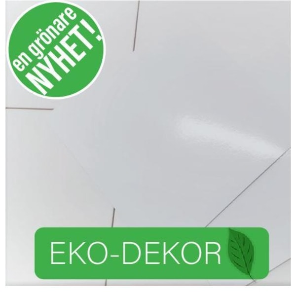 PVC-free Tile decor 30-pack White, glossy, 14.8x14.8 cm