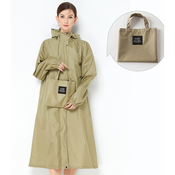 Trendig vindjacka regnjacka, lätt och andningsbar, enfärgad kaffefärg coffee color XL