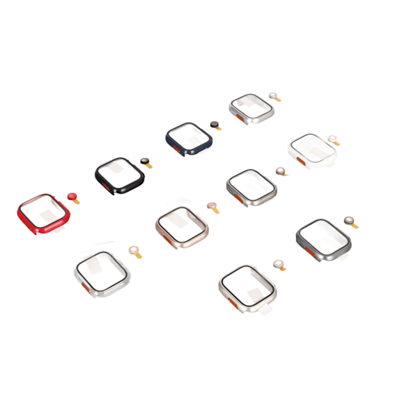 10 st klockfodral professionellt ultratunt härdat glas skärmskydd klockskydd för Iwatch Series SE 2022 6 5 4 SE 44mm