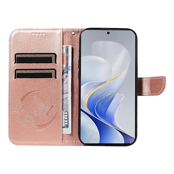 Plånboksfodral för vivo S19 5G/V40 5G Stötsäkert Flip Fodral Blommigt Fjäril Läder Telefonfodral Flerfärgat Multicolor Style F