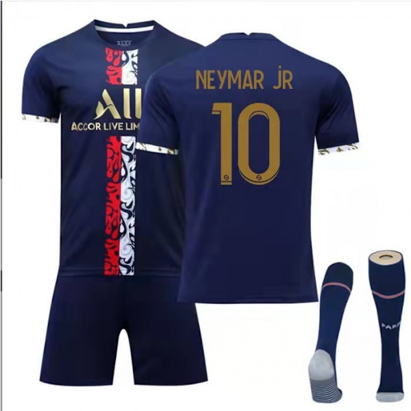 22-23 Paris Special Edition Trøjesæt Børn Voksne Fodboldtrøje Træningstrøje No.10 NEYMAR JR No.10 NEYMAR JR M