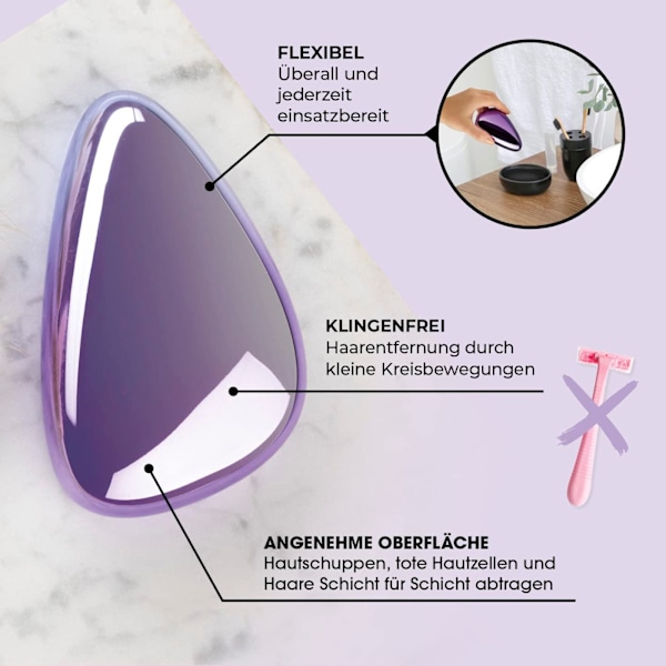 Skonsam och smärtfri epilator för kvinnors ben, slät hud
