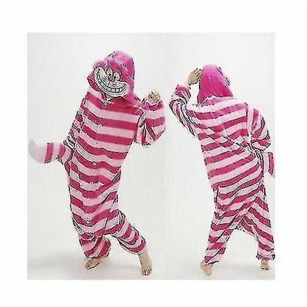 Halloween Unisex Onesie Kigurumi Hieno Pukeutumiskostyymi Hupparit Pyjamat Univaatteet -9-1 - Täydellinen Cheshire Cat Cheshire Cat M for 160-170cm