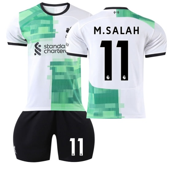 2324 Liverpool bortaställ fotbollsdräkt 11 Salah #28