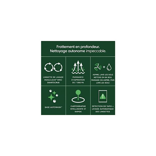 Robotdammsugare - iRobot - Roomba Plus 405 - Svart - IoT-kompatibel - Programmerbar rengöring Svart