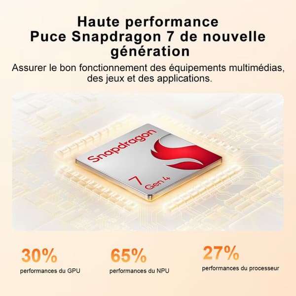 Smartphone 5G - HONOR 600 8GB RAM 256GB - Snapdragon 7 Gen4 200MP - Vit Version EU Vit