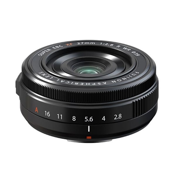 Fujifilm för hybridkamera objektiv fujinon xf 27mm f2.8 r wr svart