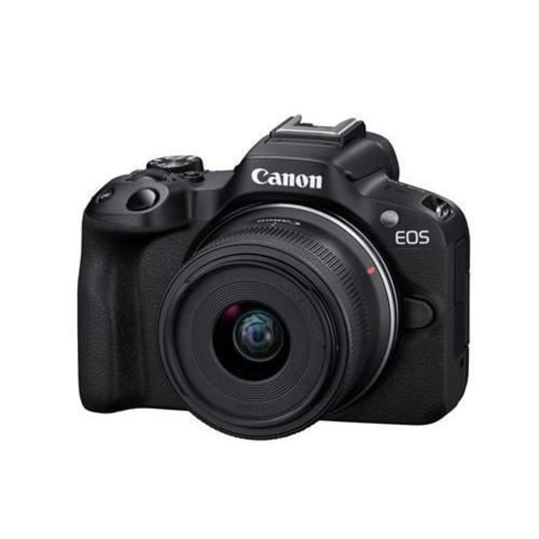 Canon spegellös kamera EOS R50 svart + RF-S 18-45 mm f/4.5-6.3 IS STM - 4549292205046