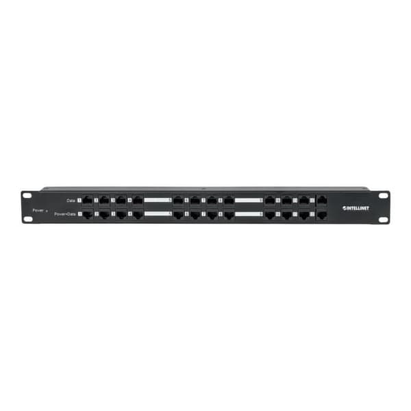 Effektinjektor - Intellinet - 120 Watt - 12 kontakter - Rackmonterbar - 1U 19"