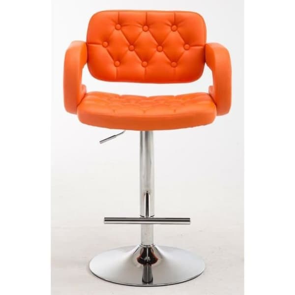 -CLP-Set med 2 barstolar Dublin i konstläder-Array orange