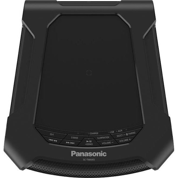 PANASONIC SC-TMAX5 - Mini kompakt HiFi-system - 150W - Bluetooth - Qi trådlös snabbladdning - DJ Jukebox